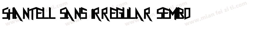 Shantell Sans Irregular SemiBold字体转换